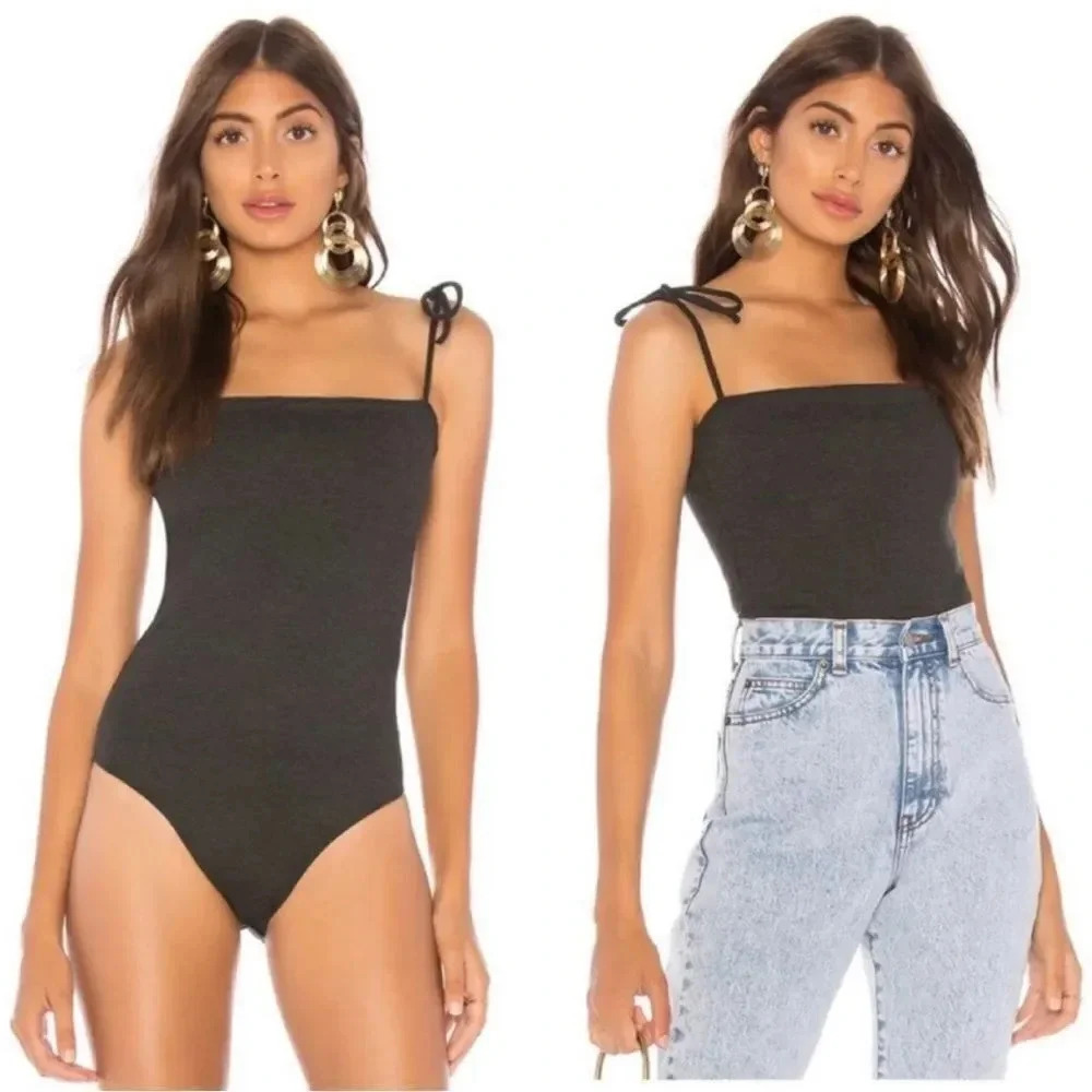 Capulet X REVOLVE Charcoal Grey Framboise Bodysuit
